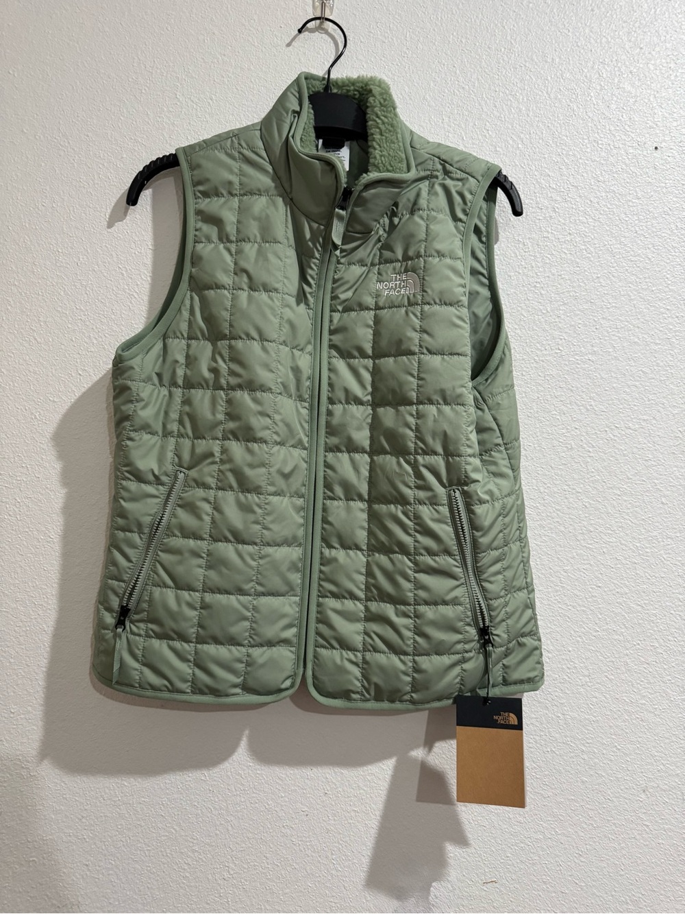 The North Face Women's Quilted Vest in Light Sage Green